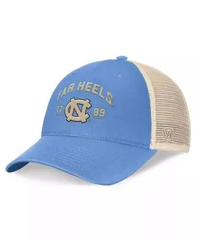 Мужская регулируемая шляпа Carolina Blue North Tar Heels Heritage Waylon Trucker Top Of The World, мультиколор