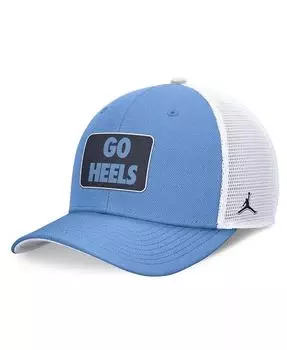 Мужская регулируемая шляпа Carolina Blue/White North Carolina Tar Heels Local Rise Trucker Jordan, синий