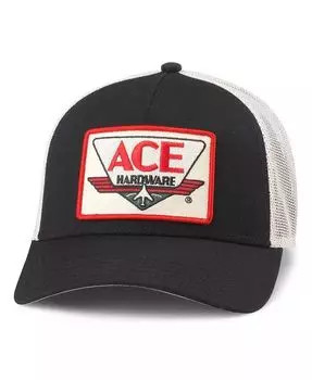 Мужская регулируемая шляпа черного/натурального цвета Ace Hardware Valin American Needle, черный