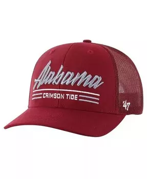 Мужская регулируемая шляпа Crimson Alabama Crimson Tide Garner Trucker '47 Brand, красный