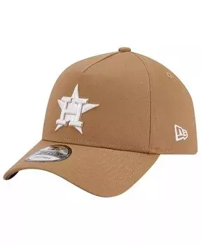 Мужская регулируемая шляпа цвета хаки Houston Astros A-Frame 9FORTY New Era, бежевый
