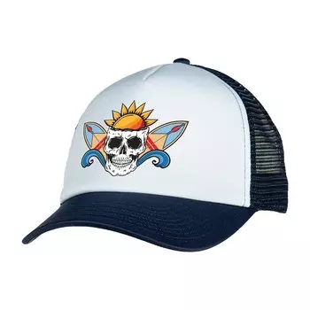 Мужская регулируемая шляпа дальнобойщика из пенопласта с принтом "Колизей" и черепом для серфинга Colosseum, цвет Navy Surf