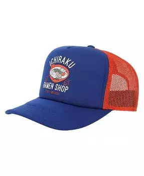 Мужская регулируемая шляпа дальнобойщика Shippuden Ichiraku Ramen темно-синего цвета из пеноматериала Naruto, синий