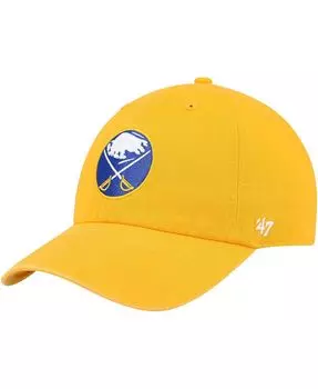 Мужская регулируемая шляпа Gold Buffalo Sabers Clean Up '47 Brand