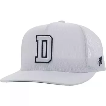 Мужская регулируемая шляпа HOOey White Dallas Cowboys All Mesh Trucker