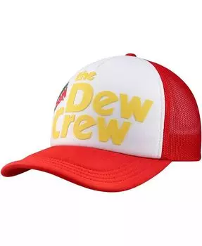 Мужская регулируемая шляпа из пеноматериала Mountain Dew Dew Crew, белая, красная Lids, красный