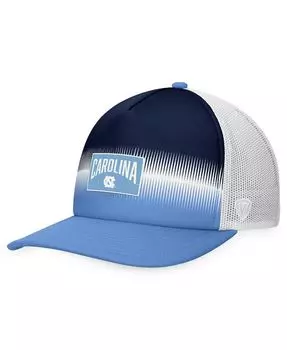 Мужская регулируемая шляпа из пены для грузовиков с синим и темно-синим цветом North Carolina Tar Heels Daybreak Foam Trucker Top of the World