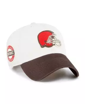 Мужская регулируемая шляпа кремового цвета '47 Cleveland Browns с боковым шагом и очисткой '47 Brand