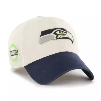 Мужская регулируемая шляпа кремового цвета/темно-синего цвета '47 Seattle Seahawks с боковым шагом и очисткой