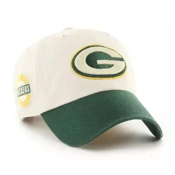 Мужская регулируемая шляпа кремового/зеленого цвета '47 Green Bay Packers Sidestep Clean Up