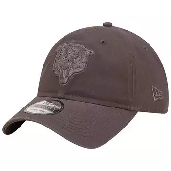 Мужская регулируемая шляпа New Era Graphite Chicago Bears Core Classic 2.0 в тон 9TWENTY