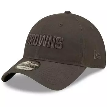 Мужская регулируемая шляпа New Era Graphite Cleveland Browns Core Classic 2.0 в тон 9TWENTY