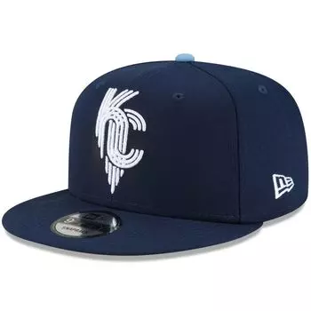 Мужская регулируемая шляпа New Era Navy Kansas City Royals 2022 City Connect 9FIFTY Snapback