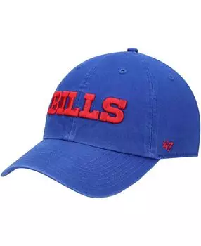 Мужская регулируемая шляпа Royal Buffalo Bills Clean Up Script '47 Brand