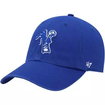 Мужская регулируемая шляпа Royal Indianapolis Colts Clean Up Legacy '47