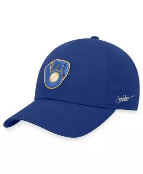 Мужская регулируемая шляпа Royal Milwaukee Brewers Cooperstown Collection Heritage86 Nike