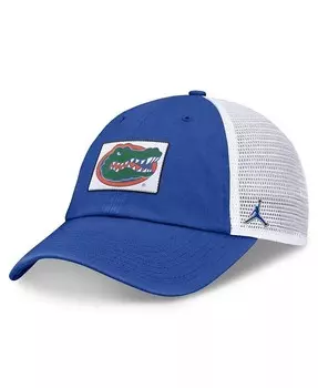 Мужская регулируемая шляпа Royal/White Florida Gators Primetime Club Trucker Jordan, синий