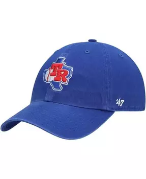 Мужская регулируемая шляпа с логотипом команды Royal Texas Rangers '47 Cooperstown Collection '47 Brand