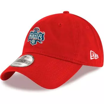 Мужская регулируемая шляпа с логотипом New Era Red Washington Mystics Core 9TWENTY