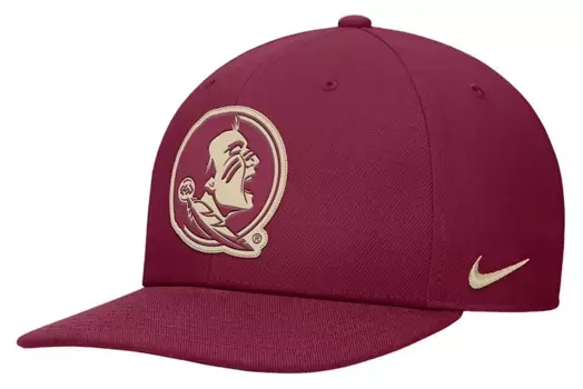 Мужская регулируемая шляпа с плоскими полями Nike Florida State Seminoles Garnet Pro