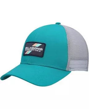 Мужская регулируемая шляпа Snapback с темно-бирюзовыми стенками Trucker Billabong