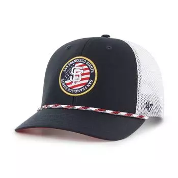 Мужская регулируемая шляпа темно-синего цвета '47 San Francisco Giants Union с нашивкой Trucker