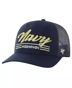Мужская регулируемая шляпа темно-синего цвета для гардемаринов Garner Trucker '47 Brand, синий