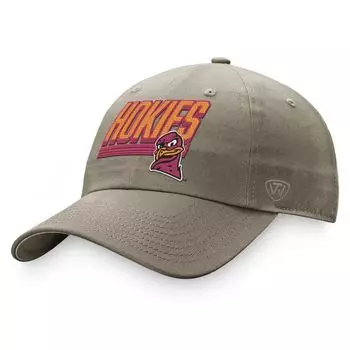 Мужская регулируемая шляпа Top of the World цвета хаки Virginia Tech Hokies Slice