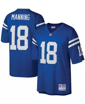 Мужская реплика джерси Peyton Manning в королевском цвете Indianapolis Colts из коллекции Legacy Mitchell & Ness, синий