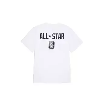 Мужская ретро футболка Chuck Converse, белый