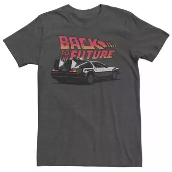 Мужская ретро винтажная футболка Delorean «Назад в будущее» Licensed Character