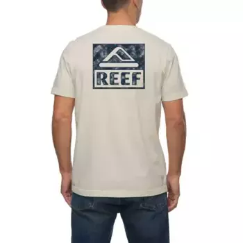 Мужская резиновая футболка с графическим принтом Reef, бежевый