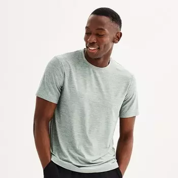 Мужская роскошная мягкая футболка Wander FLX, цвет Green Heather