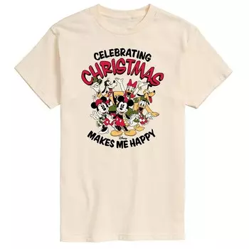 Мужская рождественская футболка Disney Licensed Character, бежевый