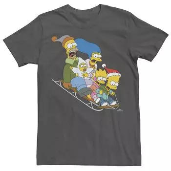 Мужская рождественская футболка для санок с изображением Симпсонов Licensed Character
