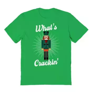 Мужская рождественская футболка с принтом What Cracker Licensed Character, цвет irish green