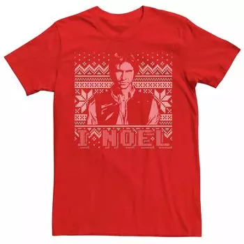 Мужская рождественская футболка Star Wars I Noel Han Solo Holiday с юмором Licensed Character