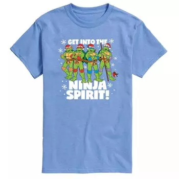 Мужская рождественская футболка TMNT Ninja Spirit Licensed Character