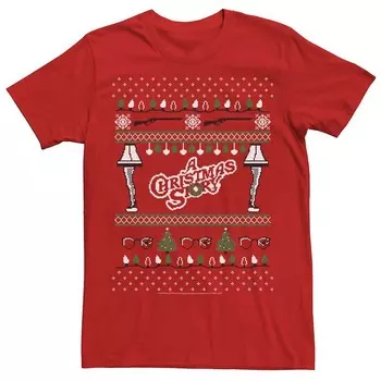 Мужская рождественская футболка Ugly Xmas Licensed Character, красный