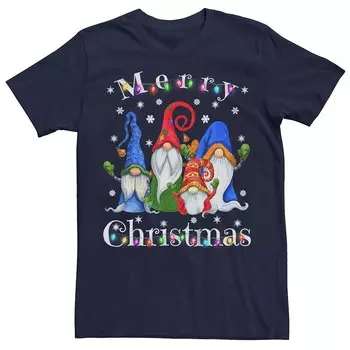 Мужская рождественская пижама Merry Gnomes с графическим рисунком Licensed Character, темно-синий