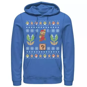 Мужская рождественская толстовка Nintendo Super Mario Piranha Licensed Character