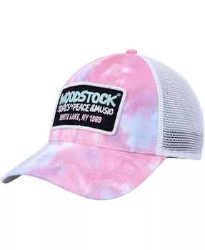 Мужская розовая/белая кепка Woodstock Valin Trucker Snapback American Needle, розовый