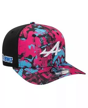 Мужская розовая/черная кепка Snapback Alpine 2024 British Grand Prix 9FIFTY New Era, розовый
