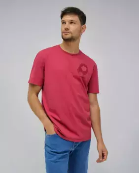 Мужская розовая футболка с коротким рукавом Salsa Jeans, розовый