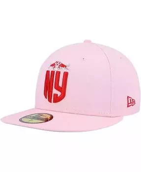 Мужская розовая приталенная кепка New York Red Bulls Pastel Pack 59FIFTY New Era, розовый