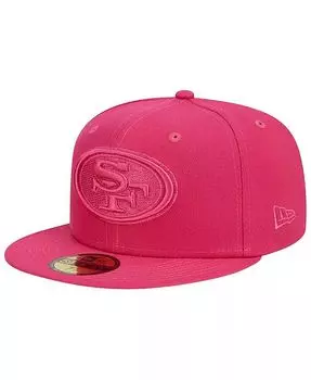 Мужская розовая приталенная шляпа San Francisco 49ers Color Pack 59FIFTY New Era, розовый