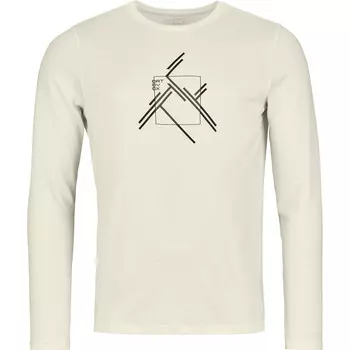 Мужская рубашка 185 Merino Mtn с вырезом и длинным рукавом Ortovox, бежевый