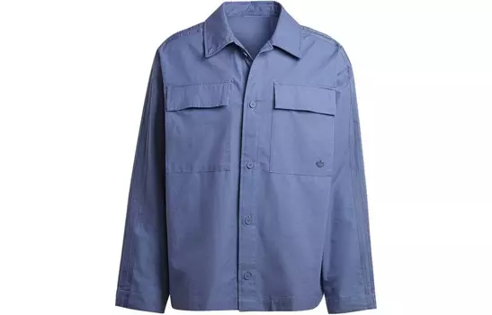 Мужская рубашка Adidas Originals, серый/синий