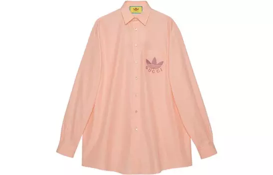 Мужская рубашка Adidas Originals X ADIDAS розовая Gucci, розовый