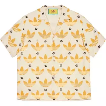 Мужская рубашка Adidas X, желтая Gucci, желтый